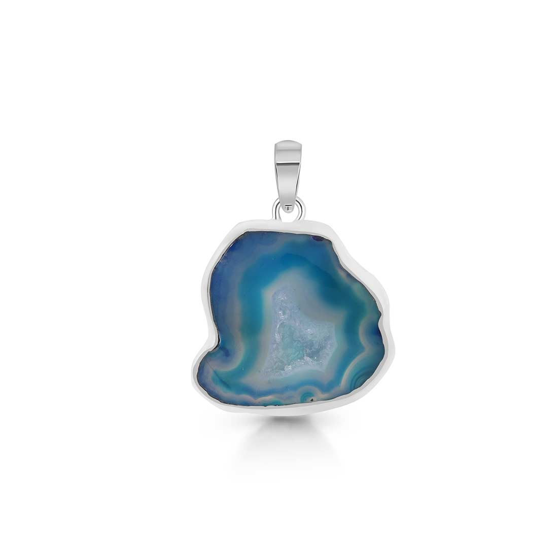 Blue Agate Pendant-(ABU-P-15.)